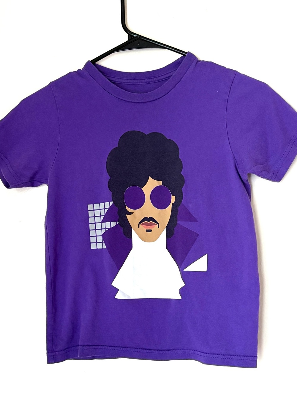 Prince Pop Art Minimalist Graphic Tee - Purple Kids/Youth Small